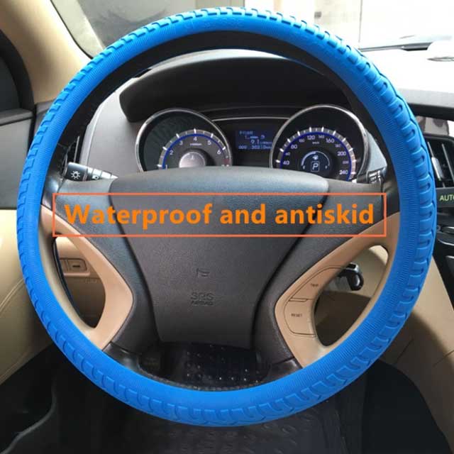 Colorful Flexible Custom Silicone Car Steering Wheel Cover CTSWCGJ007