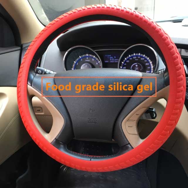 Colorful Flexible Custom Silicone Car Steering Wheel Cover CTSWCGJ007